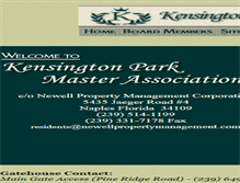 Tablet Screenshot of kensingtonmaster.com